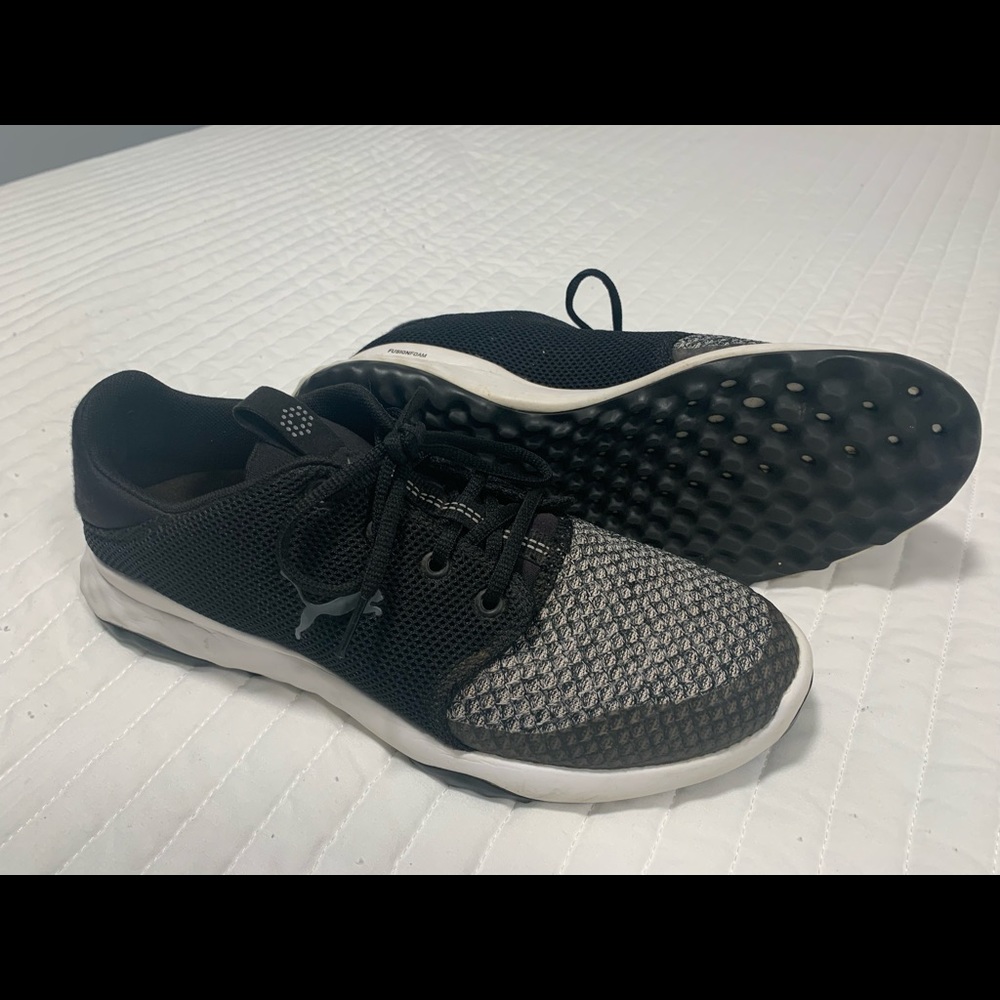 Puma spikeless golf shoes Blk/Wht/Grey